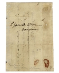 Very Rare Thomas Paine Autograph Letter Signed, to Fellow Revolutionary Ira Allen